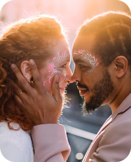 Maquillage mariage paillettes Si Si La paillette 