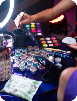 stand maquillage paillette si si la paillette